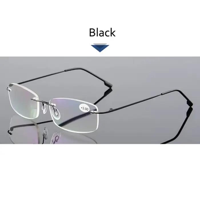 May Flower-Lunettes de lecture sans monture en titane pour hommes et femmes, blocage de la lumière b