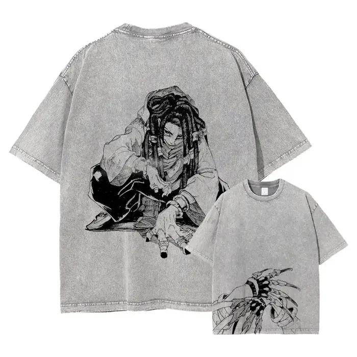 Anime Gachiakuta T-shirt Manga dessin animé Jabber Rudo Enjin Vintage lavé hauts t-shirts Harajuku m