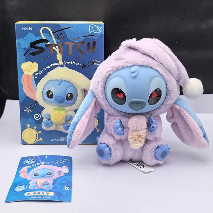 Boîte aveugle en peluche, série Stitch Eat Alething Before Sleep, pendentif, poupée mignonne, orneme