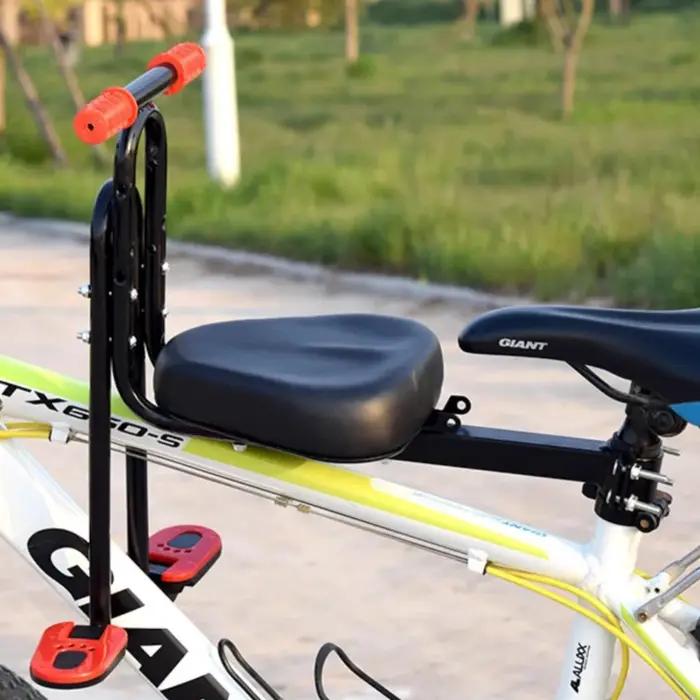 Selle de vélo pour enfants siège de vélo de montagne vélo électrique avant garde de sécurité pour bébé pièces de coussin de manette de vitesse confortable sécurité occasionnelle famille magique