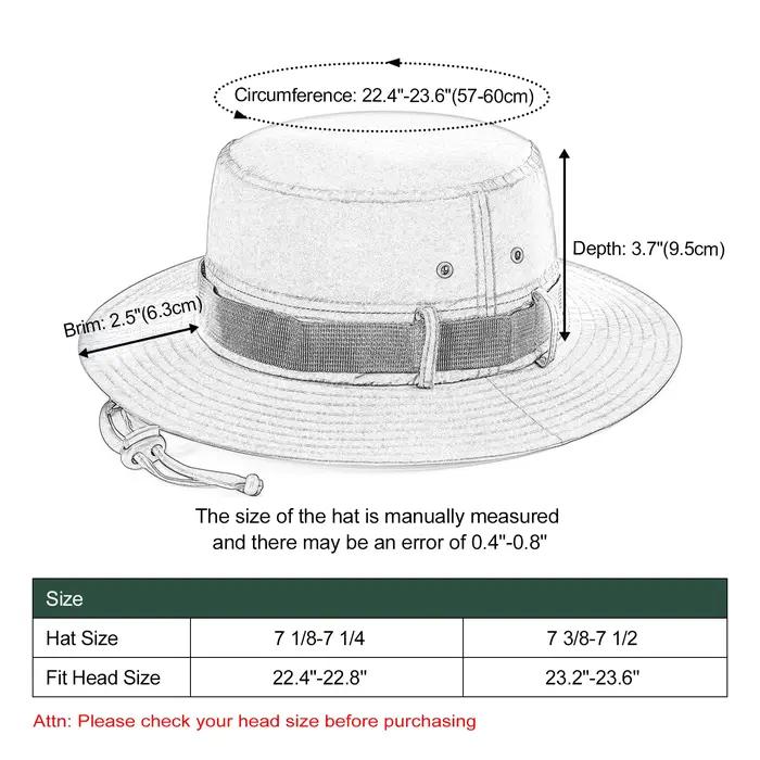 BOTVELA Chapeau seau imperméable avec mentonnière Chapeau Boonie pliable à séchage rapide Chapeau Sa