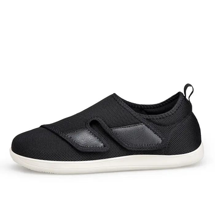 Chaussures Diabétiques Homme EasyTop pour Personnes Âgées, Orthopédiques, Pieds Gonflés, Réglables,