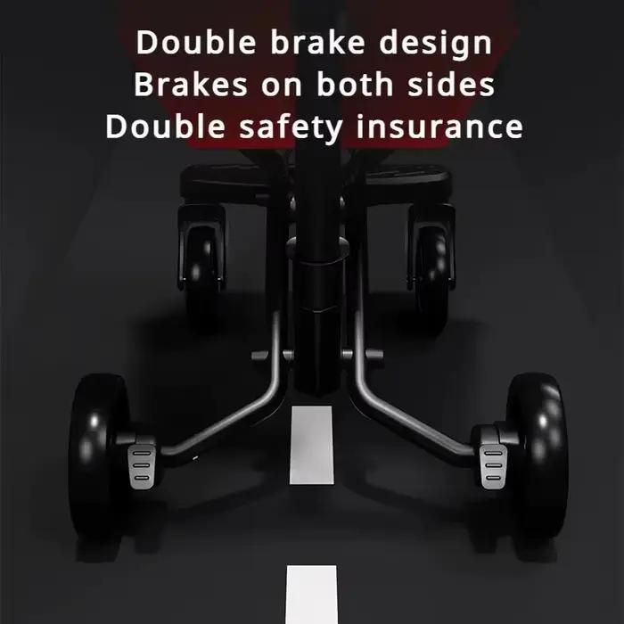 Poussette bébé pliable en un clic légère portable voiture avec ceinture de sécurité chariot anti-renversement pour enfants promenades voyages sorties quotidiennes nouveau-né sécurité confort