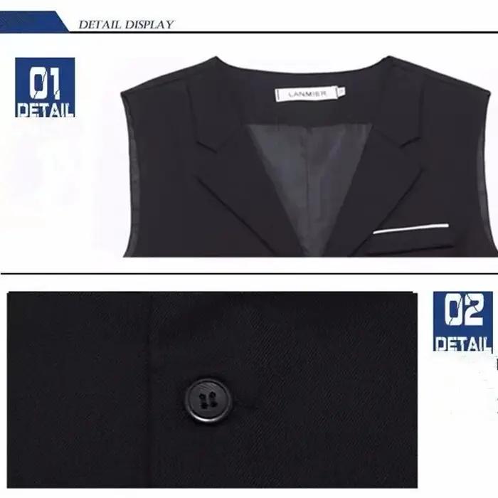7XL haute qualité robe gilets pour hommes coupe ajustée hommes costume Gilet Homme Gilet Homme décon