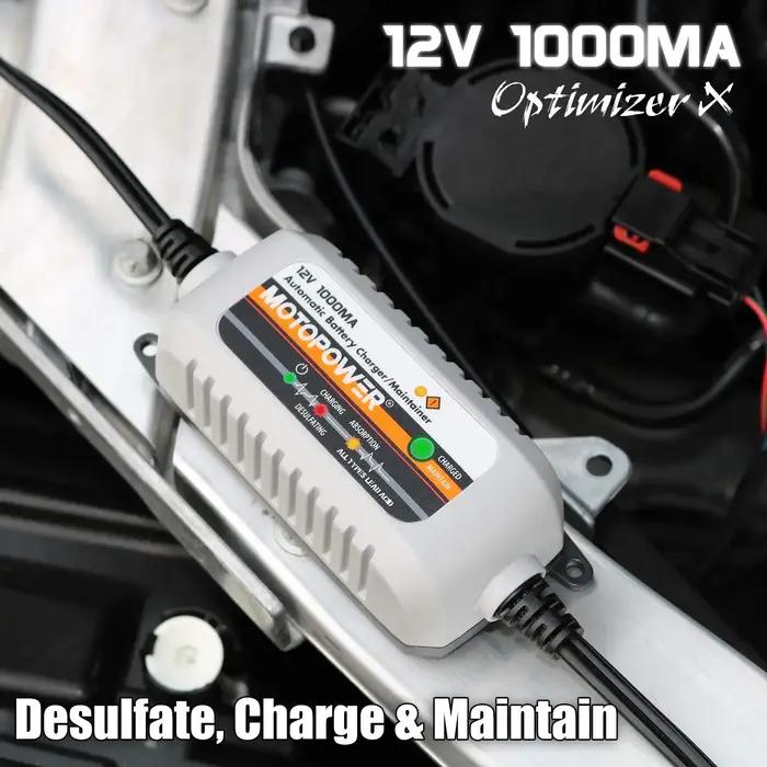 MOTOPOWER MP00205B Chargeur/maintien de batterie entièrement automatique 12 V 1000 mA