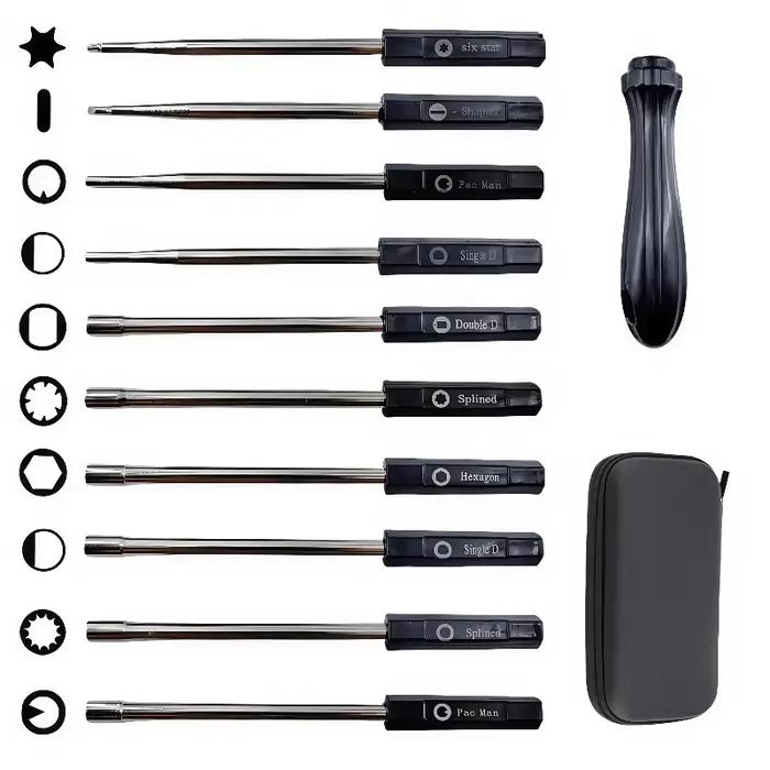 Kit d'outils de réglage du carburateur 10 pièces pour moteurs à 2 temps – Compatible avec les tronço