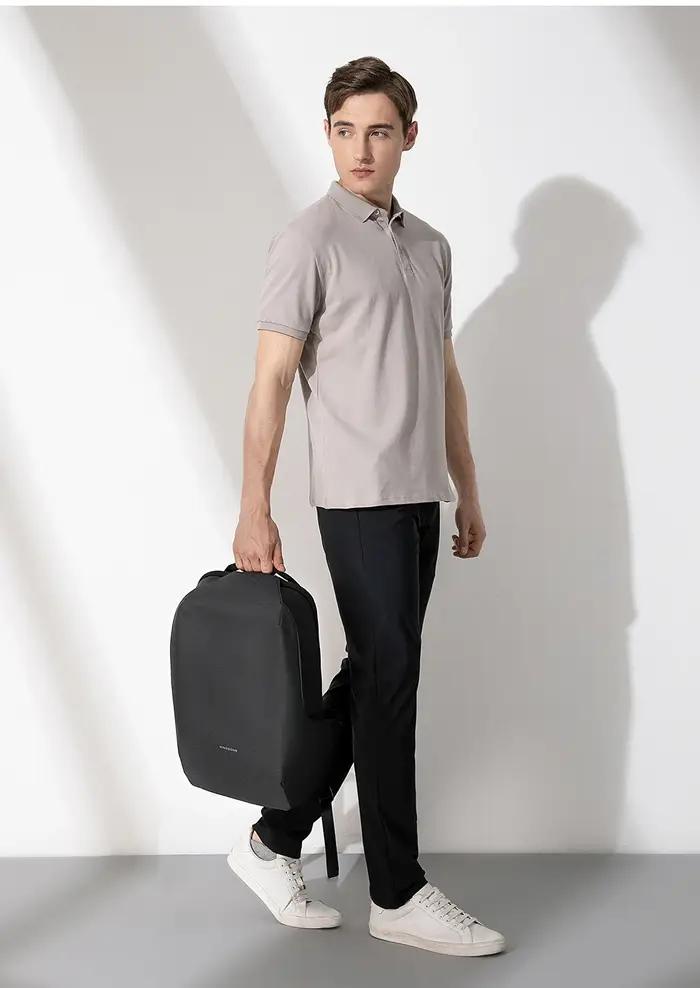 Kingsons-Sac à dos antivol pour homme, résistant à 180 °, ouvert, chargement USB, sac pour ordinateu