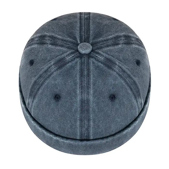Casquette hip-hop délavée à capote souple de style rue – Chapeau de fermier unisexe et polyvalent