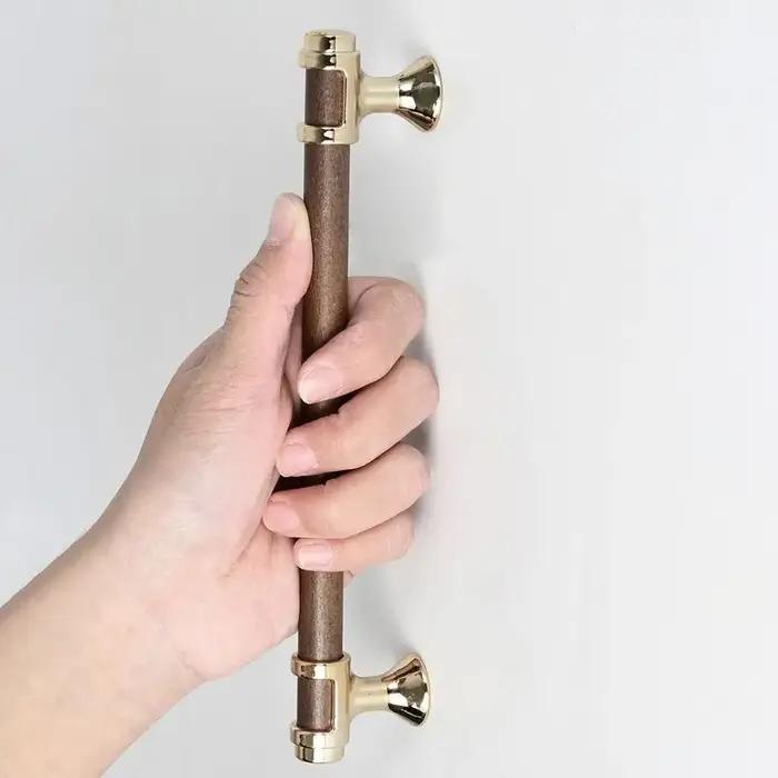 Poignees de porte en bois massif multifonctionnelles differentes tailles pour cuisine armoires meubles durables quincaillerie placards occasions speciales