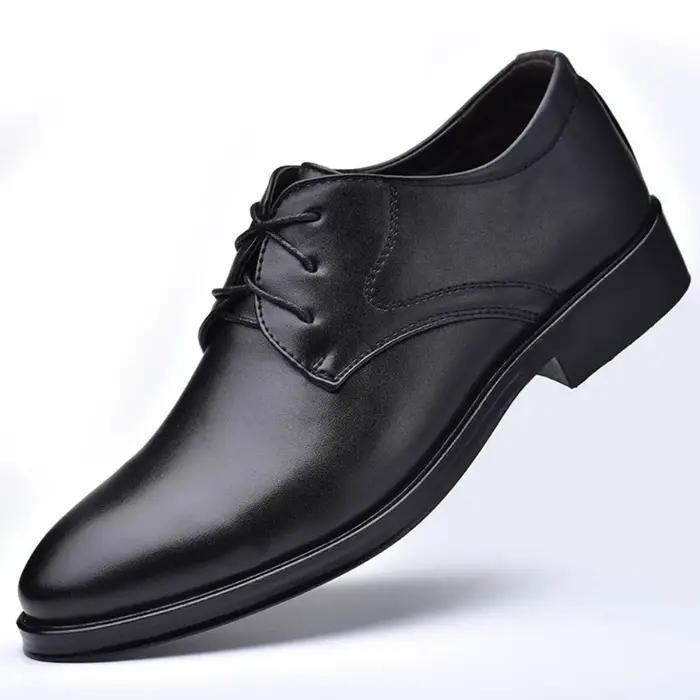 Chaussures Oxford classiques pour hommes, décontractées, habillées, formelles, à lacets, pour affair