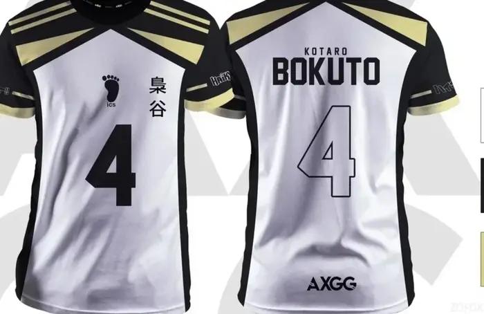 Haikyuu Fukurodani Bokuto Anime hommes T-Shirts 2025 nouvelle mode d'été maillot décontracté col ron