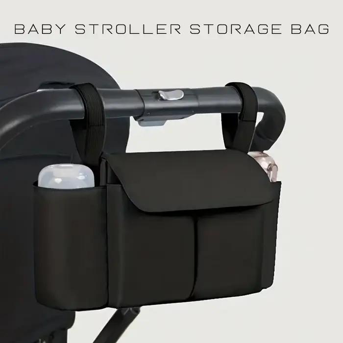 MUNISac de voyage grande capacité pour poussette - Porte-bouteille et sac à couches pratique