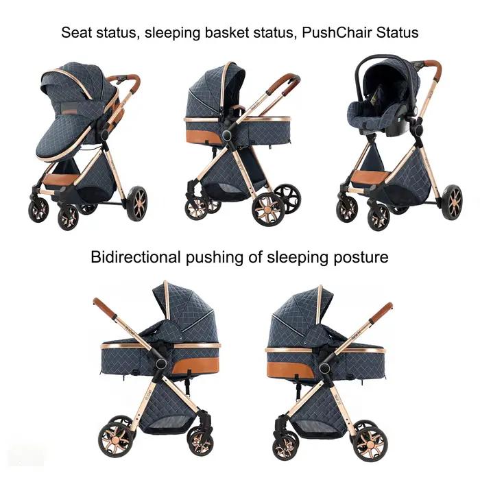 Coussinets bébé poussette landau léger bébé poussettes pour voyage infantile siège auto bébé Buggies