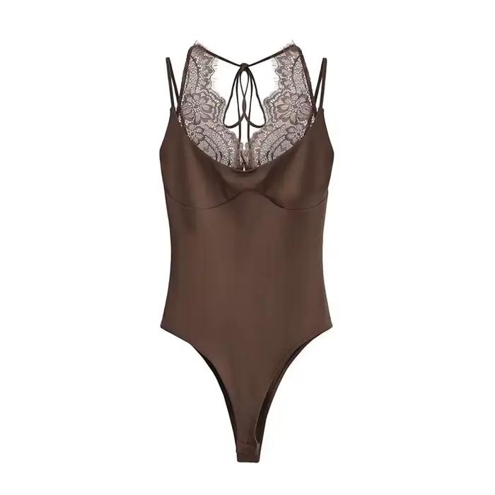 Combinaison rose sexy pour femme, idéale pour les soirées en boîte de nuit, combinaison moulante san