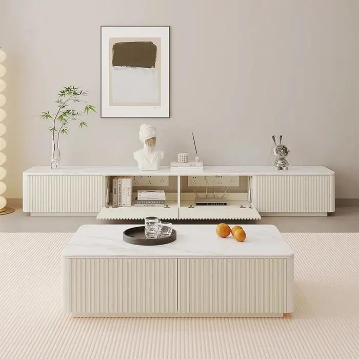 Tiroirs de luxe Design de rangement Premium supports de télévision support de télévision esthétique