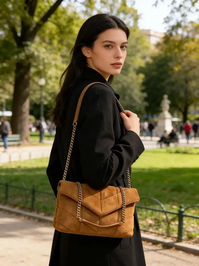 Sacs à bandoulière classiques Boston pour femmes, sacs à main de luxe, sacs à main en cuir véritable