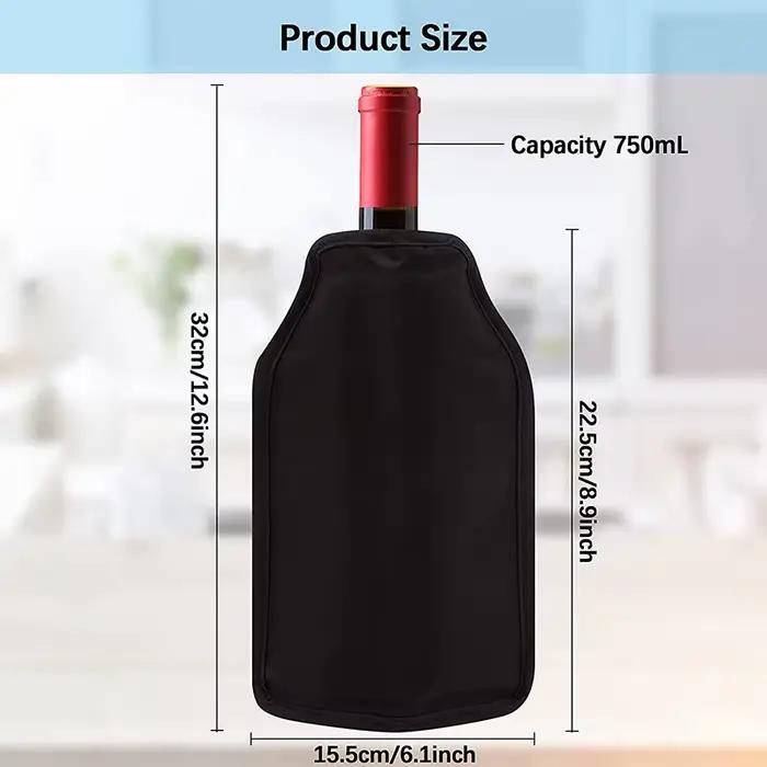 Support de refroidissement du vin, sac de glace, gelée, pique-nique, boisson, manchon de refroidisse