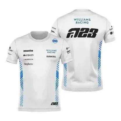 2025 F1 Williams équipe T-shirt Carlos Sainz formule un Alex Alben 2025 T-shirt hommes femmes enfant