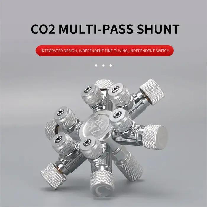 ZRDR – distributeur de CO2 multi-voies pour Aquarium en acier inoxydable, vanne à aiguille de sépara