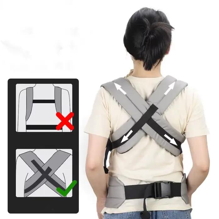 Porte-bébé ergonomique kangourou 0-36 mois - Sac à dos ventral réglable et confortable