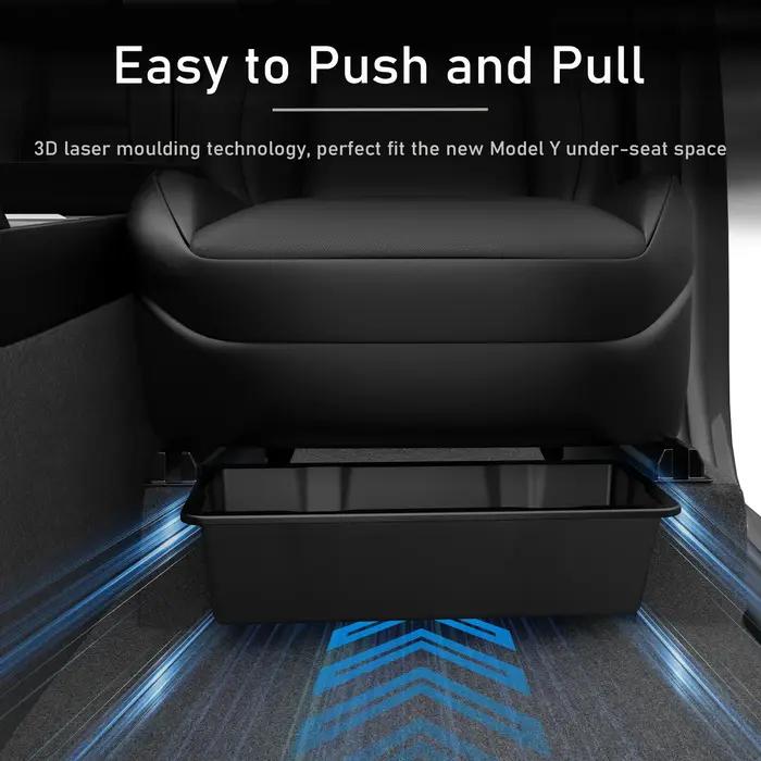 Boîte de rangement sous le siège pour Tesla modèle Y Juniper 2025, bacs organisateurs de Console cen