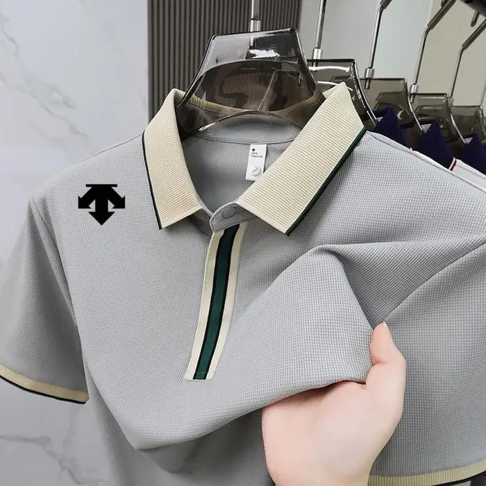 Polo brodé exquis de marque de luxe, nouvelle collection été, personnalisé, confortable et respirant