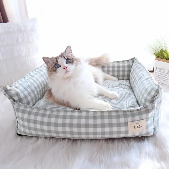 Lit pour chien chats chiot maison chenil pour chiens d'intérieur petit moyen chat canapé pour animau