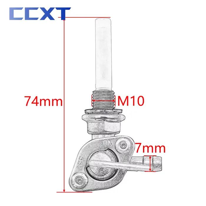 Interrupteur de réservoir de carburant pour moto M10x1.25, interrupteur de robinet d'essence, robine