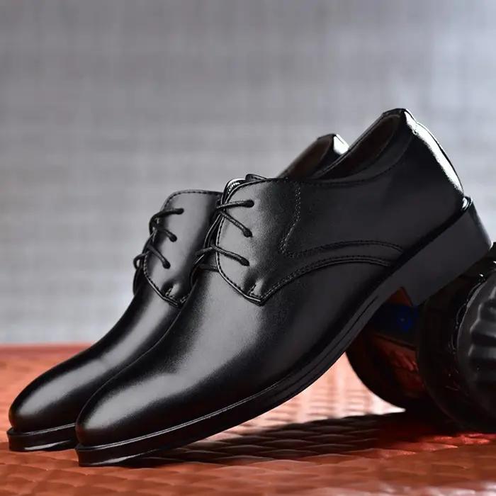 Chaussures Oxford classiques pour hommes, décontractées, habillées, formelles, à lacets, pour affair