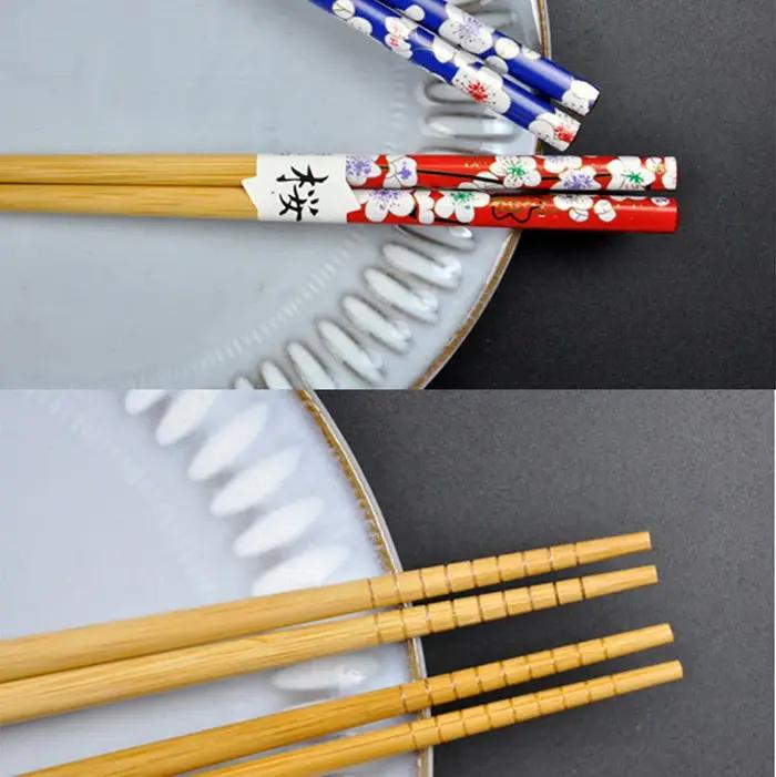 Baguettes de Panda chinois, Sushi japonais et coréen, baguettes en bois massif, cadeau de mariage, e