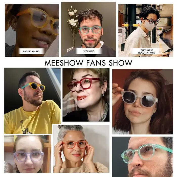 Meeshow flambant neuf couleur lunettes de lecture Anti bleu lunettes Style qualité hommes femmes ble