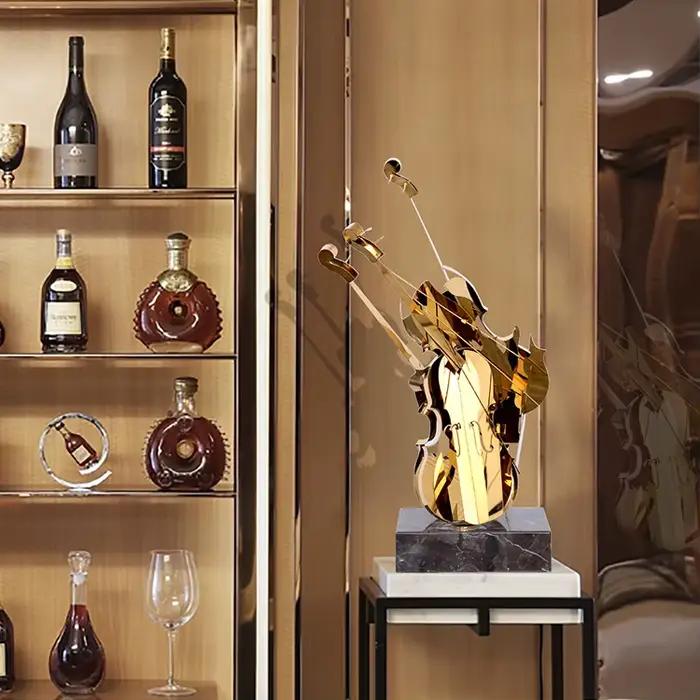 Articles de décoration intérieure moderne de luxe en or pour la maison