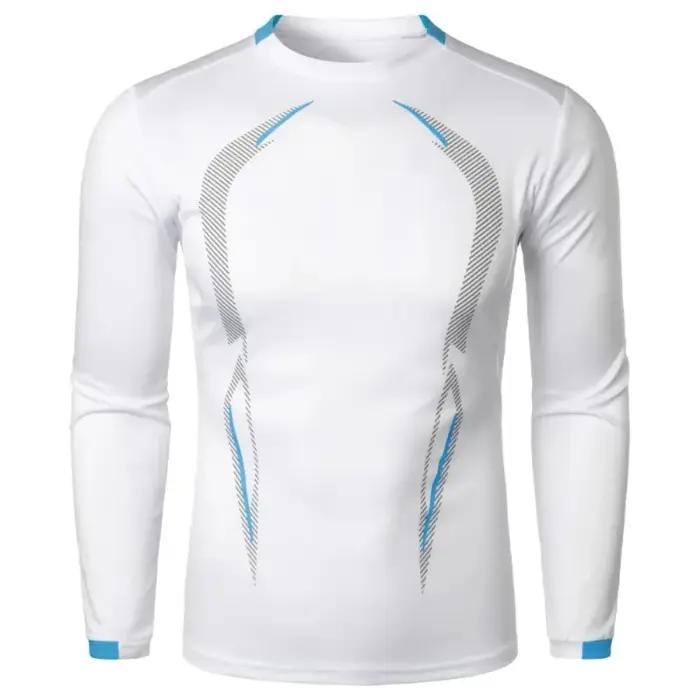 T-shirt à manches longues pour hommes, léger et respirant, à séchage rapide, Streetwear, surdimensio