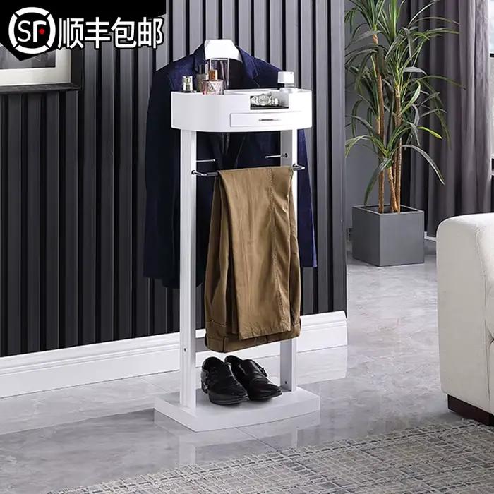 Support de Valet de costume multifonctionnel avec porte-vêtements avec porte-chaussures et tiroir, c
