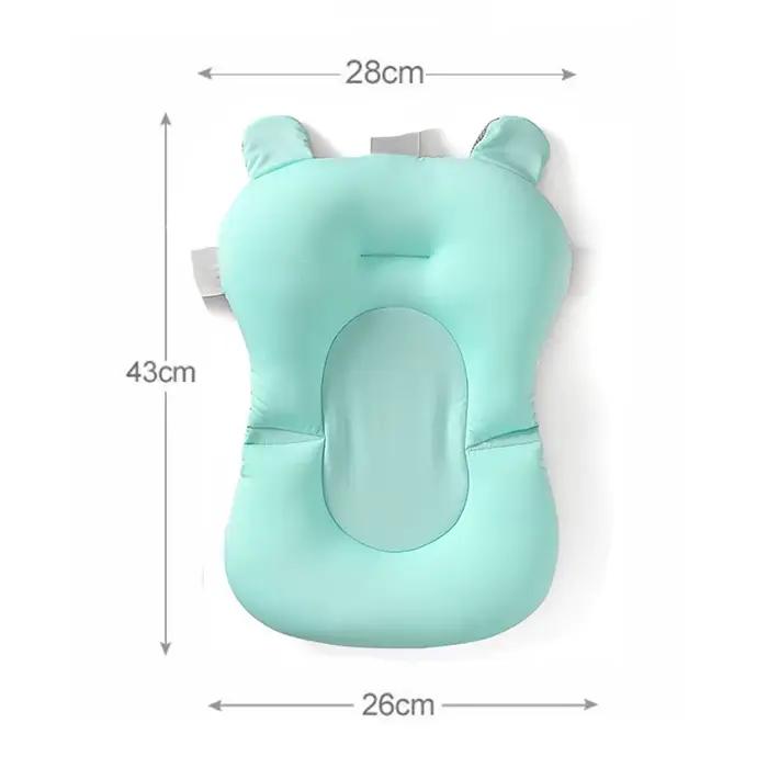 Siège de baignoire pour bébé support de bain en polymères coussin d'air de douche lit antidérapant sécurité pour nouveau né occasions spéciales pour bébé