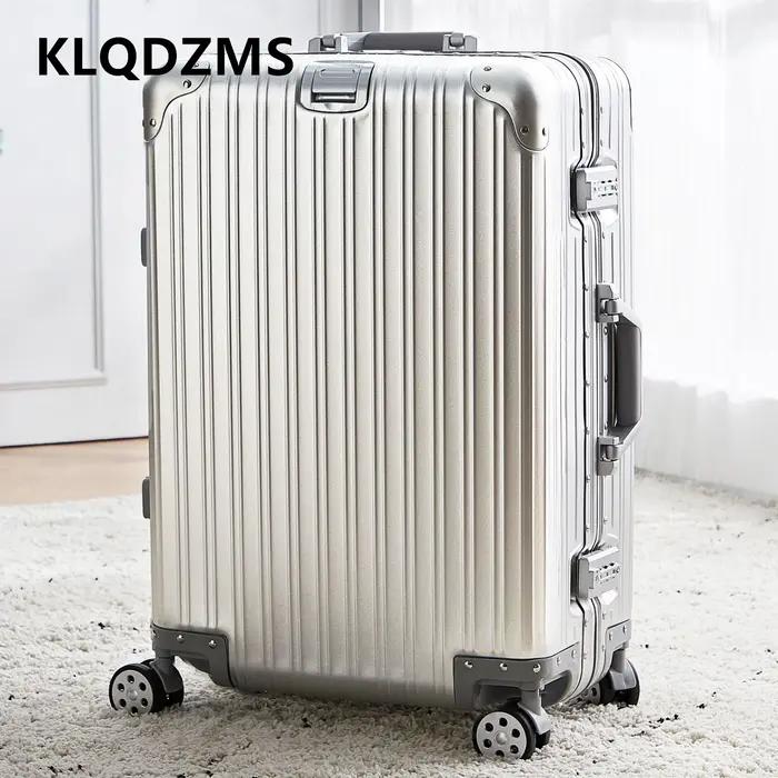 KLQDZMS valise de haute qualité tout en aluminium et alliage de magnésium boîte d'embarquement boîti
