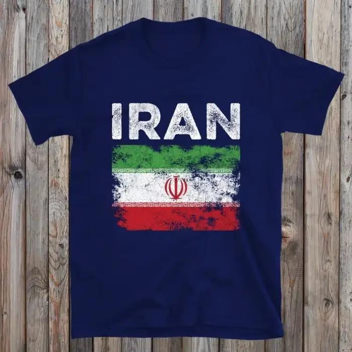 T-shirt graphique iranien Feel DistMurcia pour homme, col rond, manches courtes, décontracté, classi