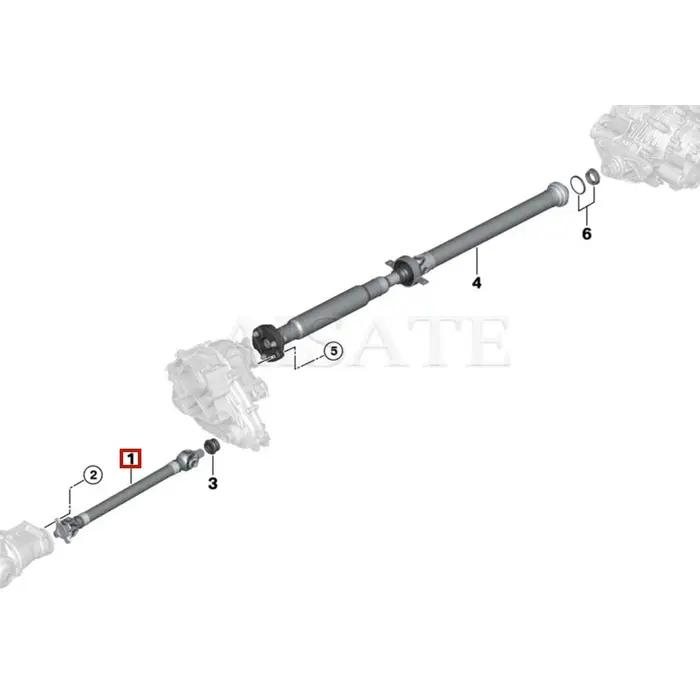 26208605866 nouveau pour BMW X5 E70 F15 F85 X6 E71 E72 F16 F86 2011-2018 AWD arbre de transmission a