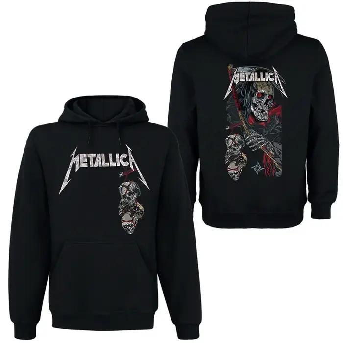 METALLICA Band Rock Dark Wind Sweat à capuche pour hommes Street Hip Hop Top Pull à capuche conforta