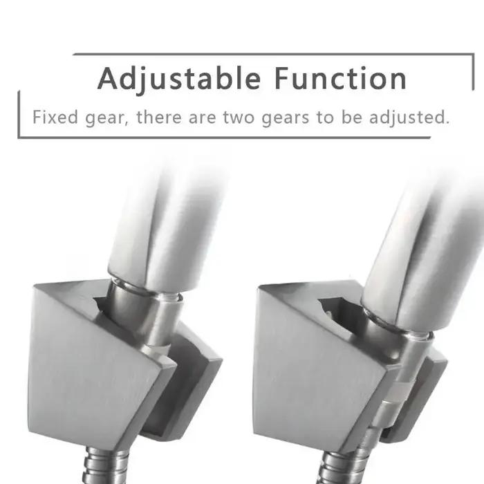Support de buse de siège de douche en acier inoxydable 304, support réglable de salle de bain, pomme de douche, accessoires de Base réglables