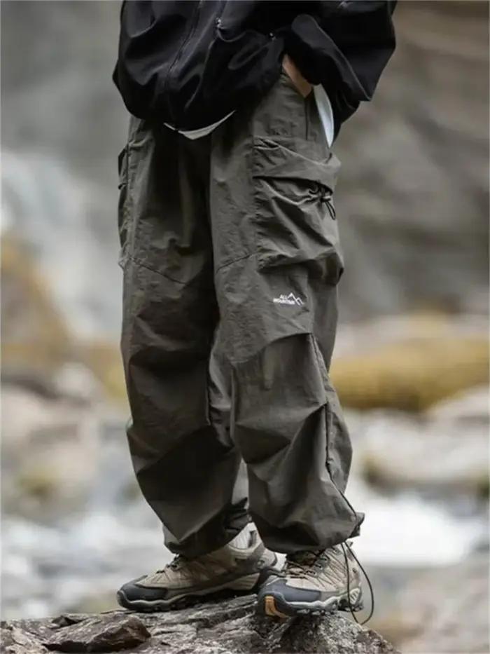 Pantalon de travail imperméable pour hommes, pantalon d'alpinisme Hip Hop, pantalon Harajuku décontr