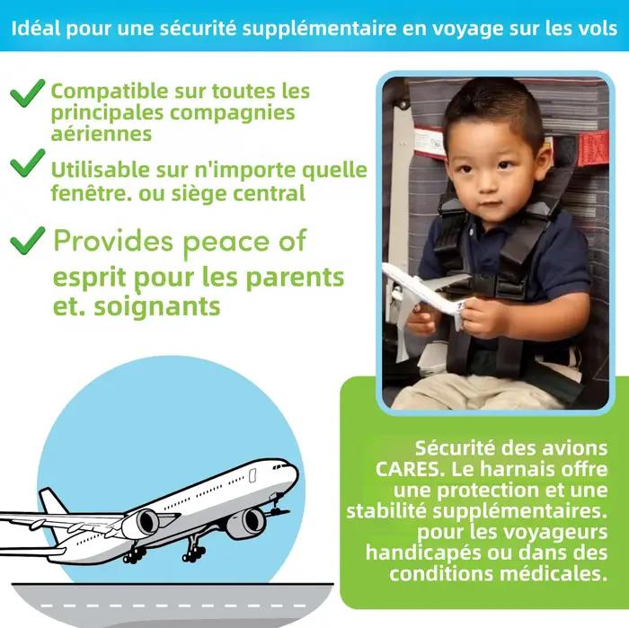 Soins un harnais de voyage de sécurité pour avion pour enfants - Restraint