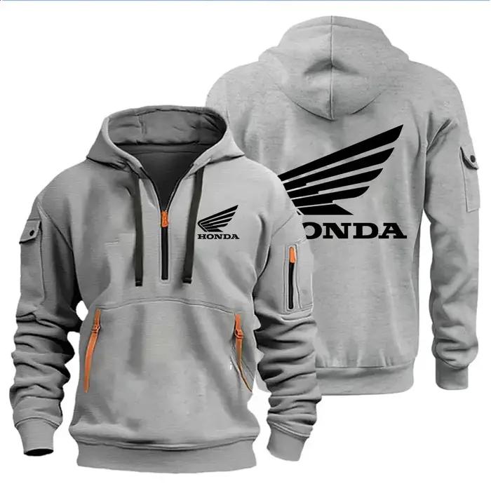 Sweats à capuche pour hommes vestes de moto Honda Wings Logo imprimé sweat pull vestes de moto à la