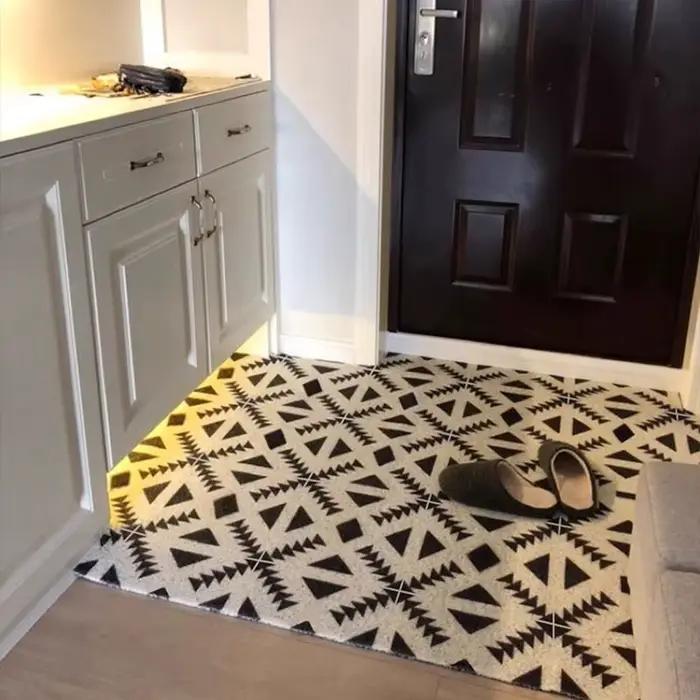 Tapis de porte d'entrée en PVC dessin animé résistant à la saleté pour entrée colorée et accueillante occasions spéciales-decoration-interieur