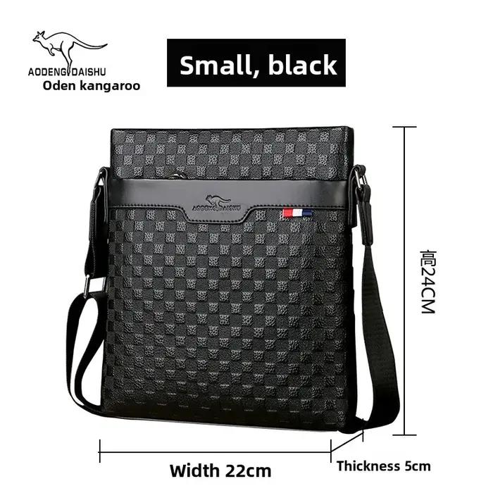 Sac à bandoulière simple en cuir de vache véritable pour hommes, nouveau Style 2025, sac d'affaires