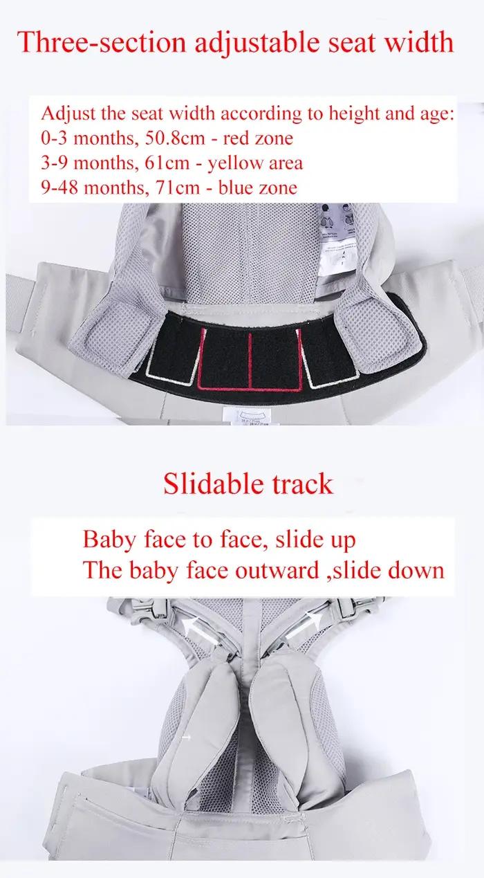 Porte-bébé multifonction Breeze respirant - Sling bretelles landau enfant sac à dos bébé