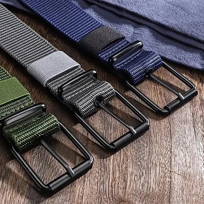 Ceinture en nylon avec broche pour hommes et femmes, ceinture en toile poreuse, ceinture chimbelt av