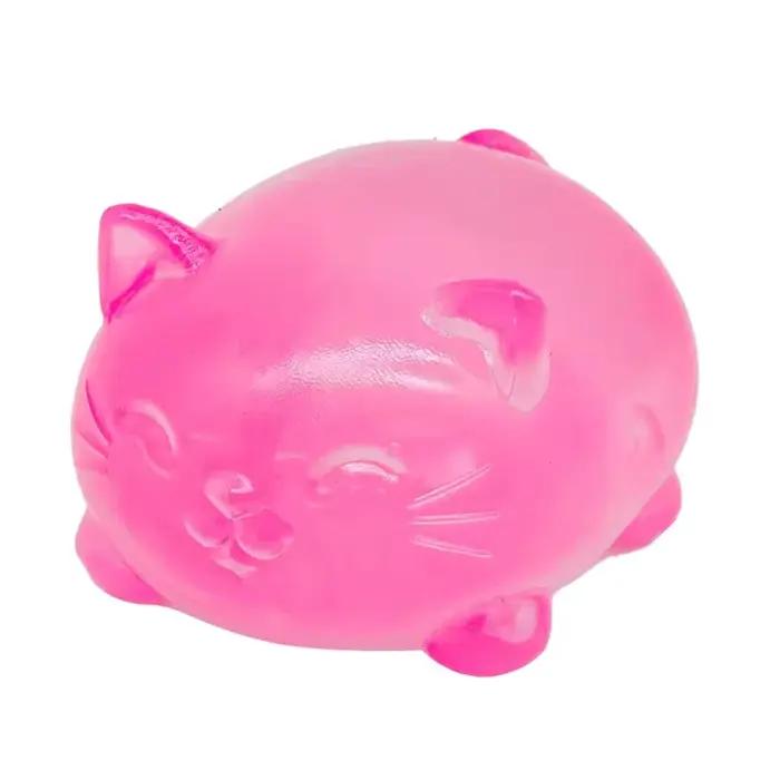 1Pc Mini Jouet anti-stress mignon en forme de chat en maltose, non collant, inodore, non toxique, jo