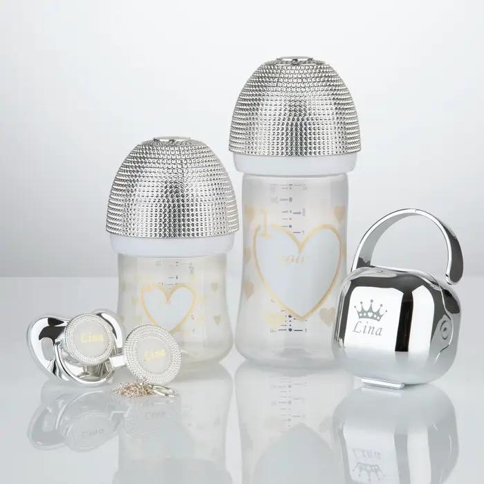 Miyocar – joli ensemble de tétines et biberons pour bébé de 0 à 6 mois, luxueux et personnalisé avec