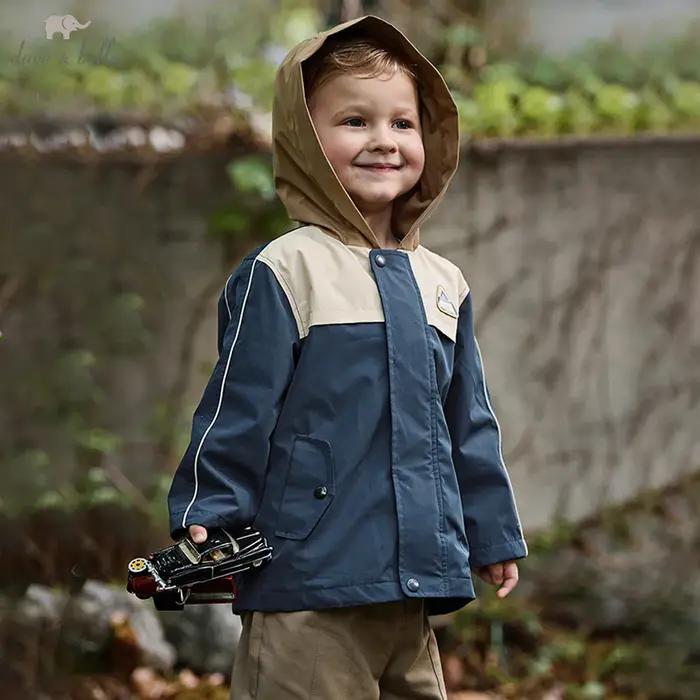 Dave Bella garçons printemps automne veste manteau pour enfants imperméable Sports de plein air à ca